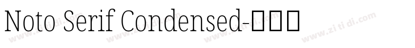 Noto Serif Condensed字体转换